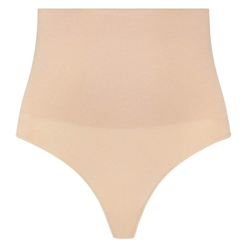 BYE-BRA - FAJA SIN COSTURAS ESTILO TANGA BEIGE TALLA M