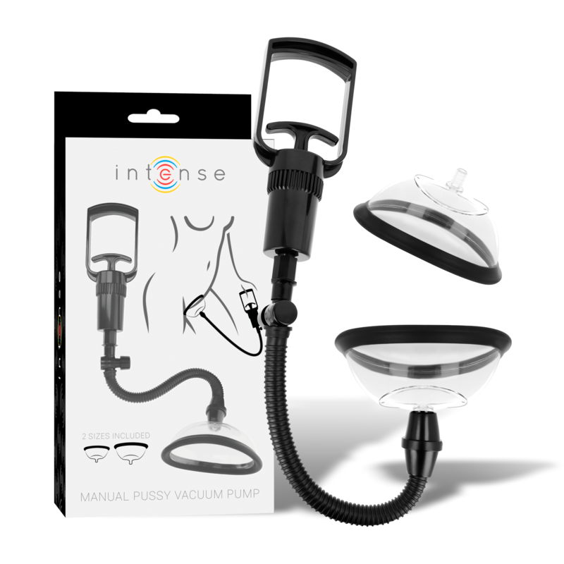 INTENSE – POMPE VAGINALE MANUELLE AVEC DEUX COUPELLES INTERCHANGEABLES