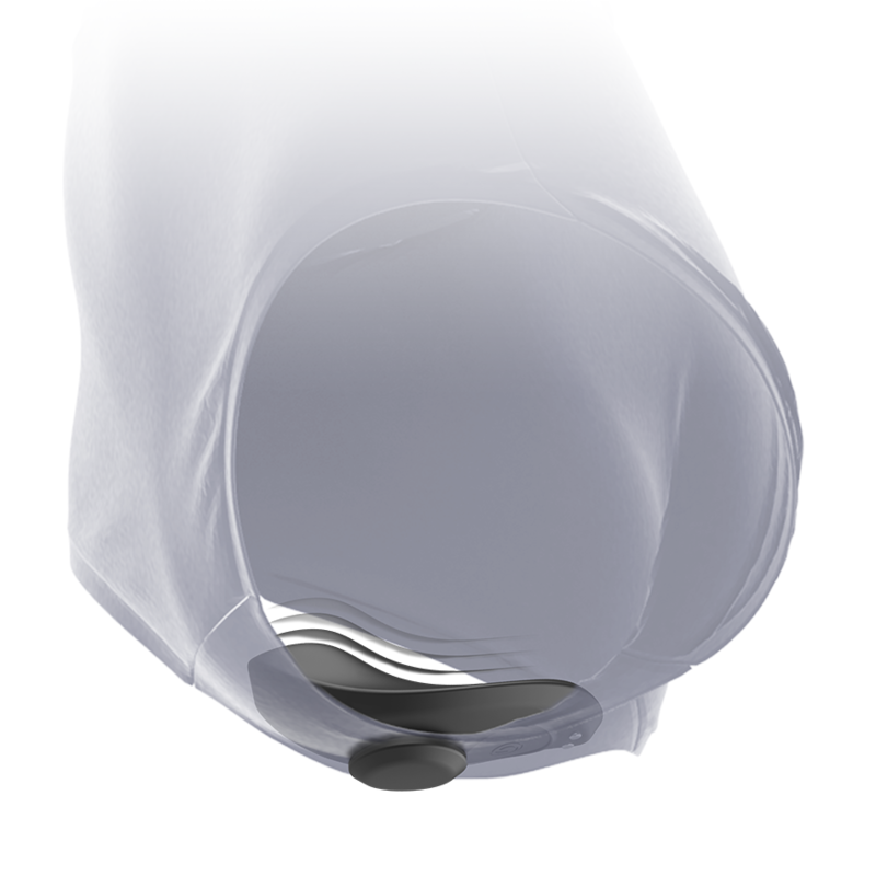 BLACKSILVER - CULOTTE VIBRANTE RECHARGEABLE EN SILICONE PRESTON NOIRE