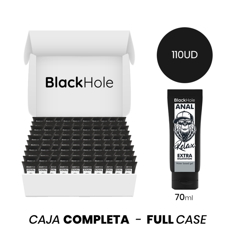 MOQ 110 - BLACK HOLE GEL À BASE DEAU EXTRA DILATATION 70 ML