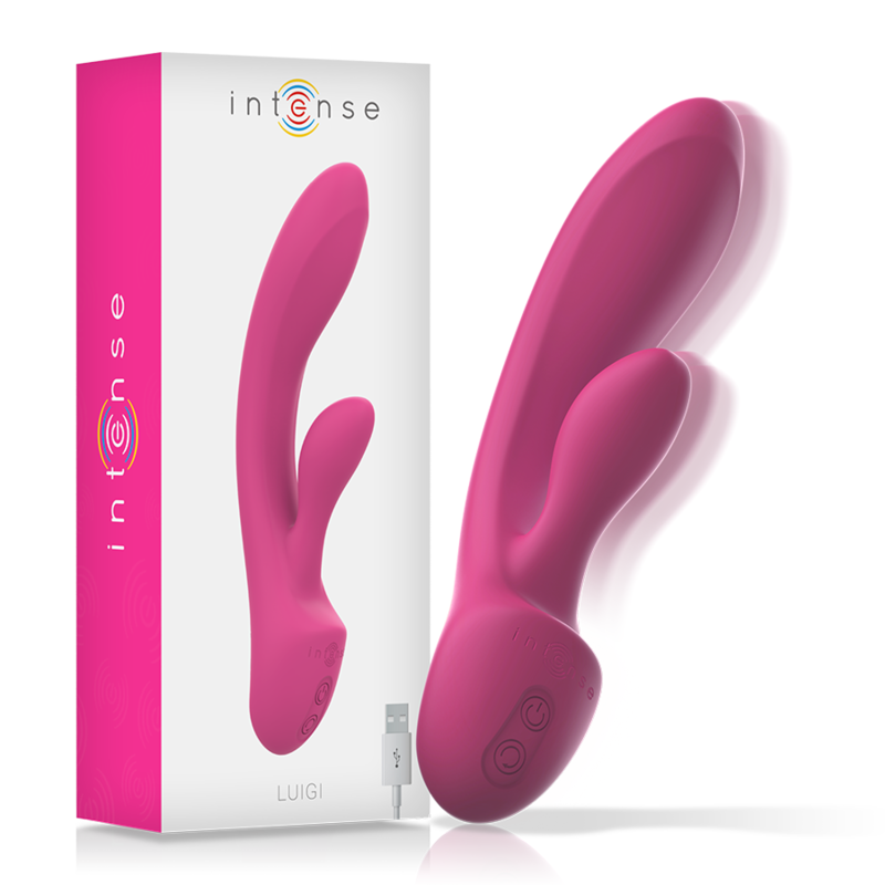 INTENSE – VIBRATEUR LUIGI RABBIT SILICONE LIQUIDE ROSE
