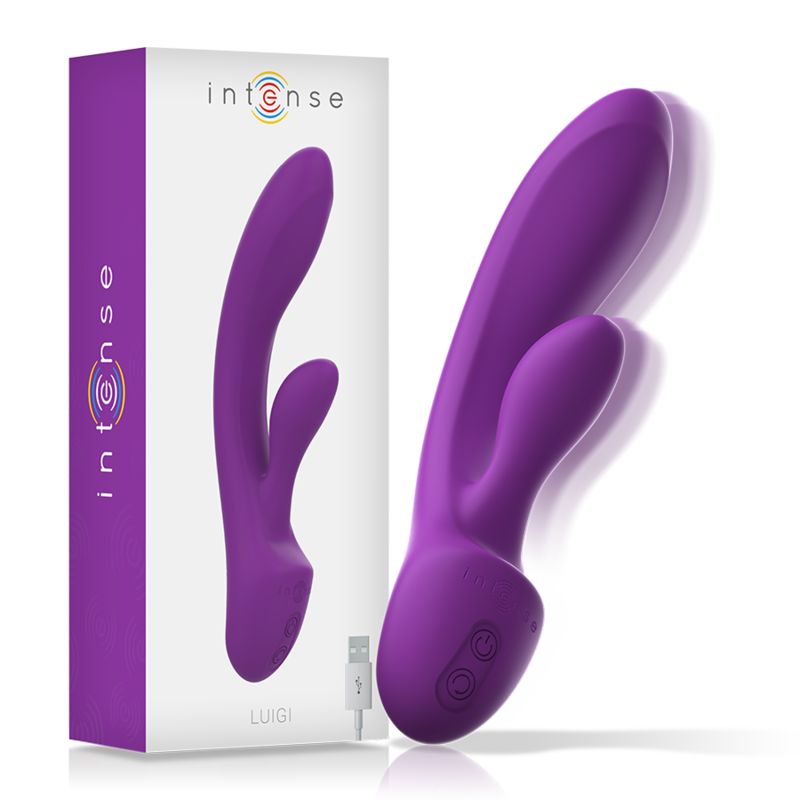 INTENSE – LUIGI RABBIT VIBRATEUR LIQUIDE SILICONE VIOLET