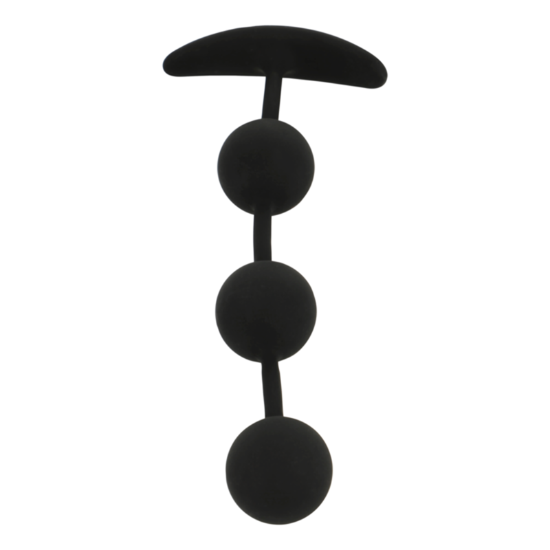BLACKSILVER - CHAPELET ANAL HARRY 3 SPHÈRES EN SILICONE 14 CM