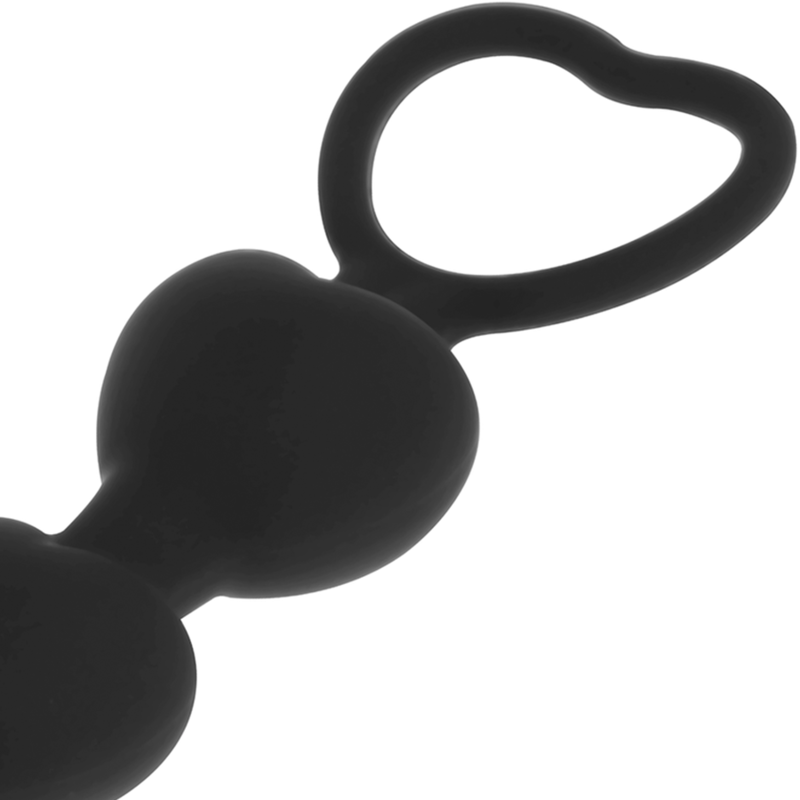BLACKSILVER - CHAÎNE DE COEURS ANAL MILA 18 CM