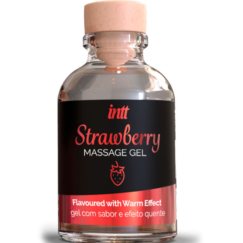 INTT MASSAGE  ORAL SEX - GEL DE MASSAGE EFFET CHAUD SAVEUR FRAISE