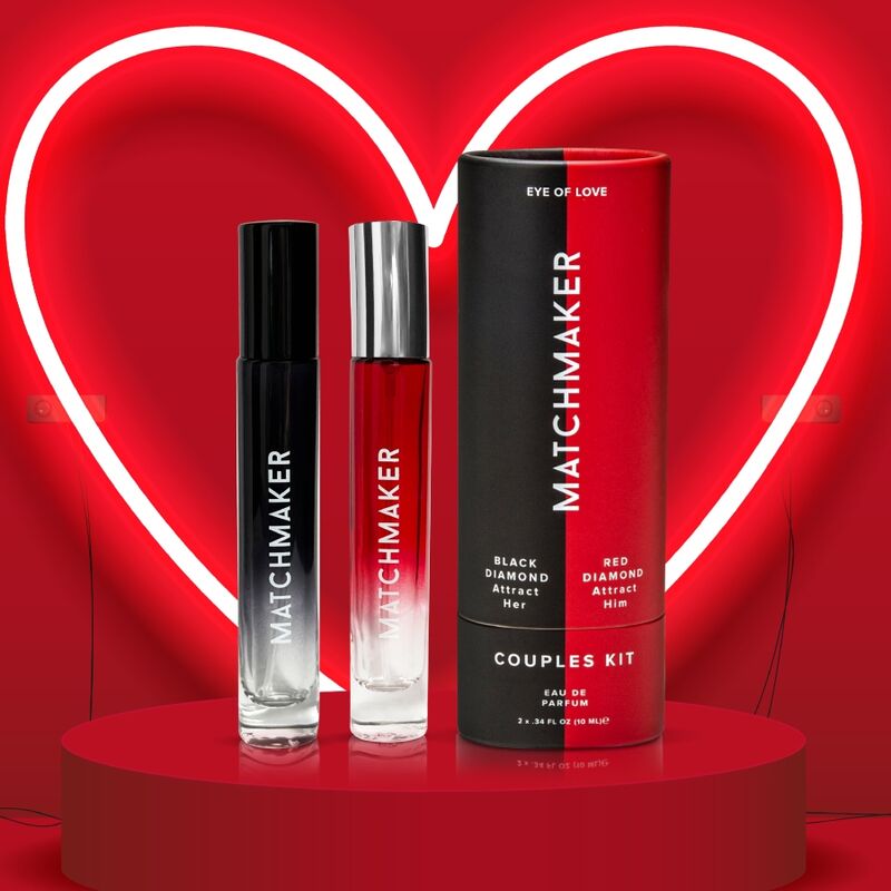 EYE OF LOVE - MATCHMAKER PHEROMONE 2PC SET COUPLES KIT ATTIRE HER HIM 20 ML
