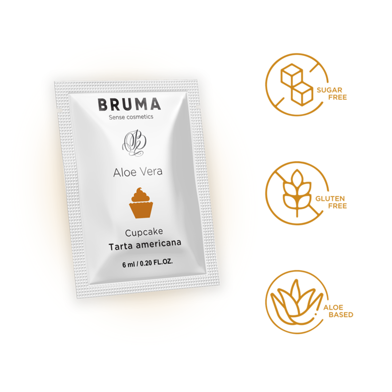 BRUMA - GEL GLISSANT À LALOE VERA SAVEUR CUPCAKE 6 ML