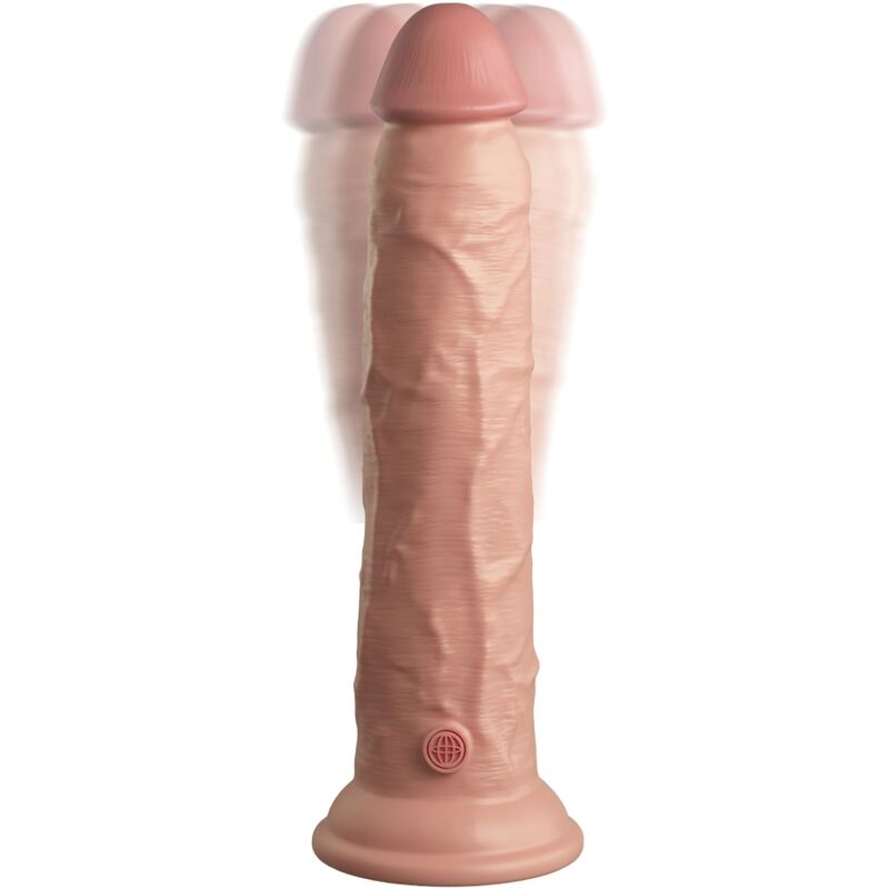 KING COCK - ELITE VIBRATEUR GODE RÉALISTE  TÉLÉCOMMANDE EN SILICONE 23 CM