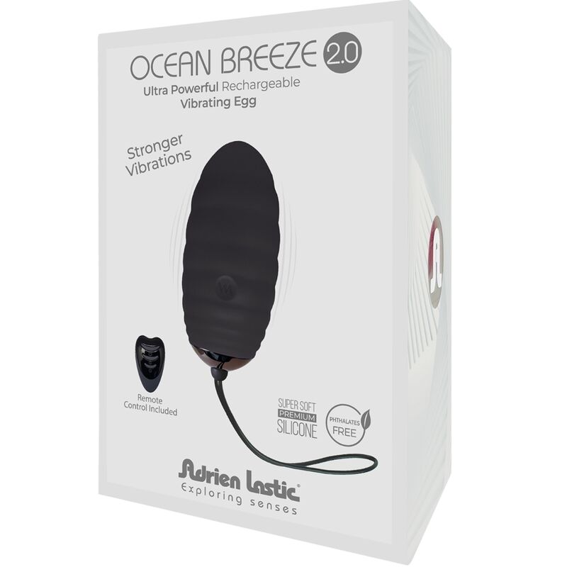 ADRIEN LASTIC - OCEAN BREEZE 2.0 TÉLÉCOMMANDE UF VIBRANT RECHARGEABLE NOIR