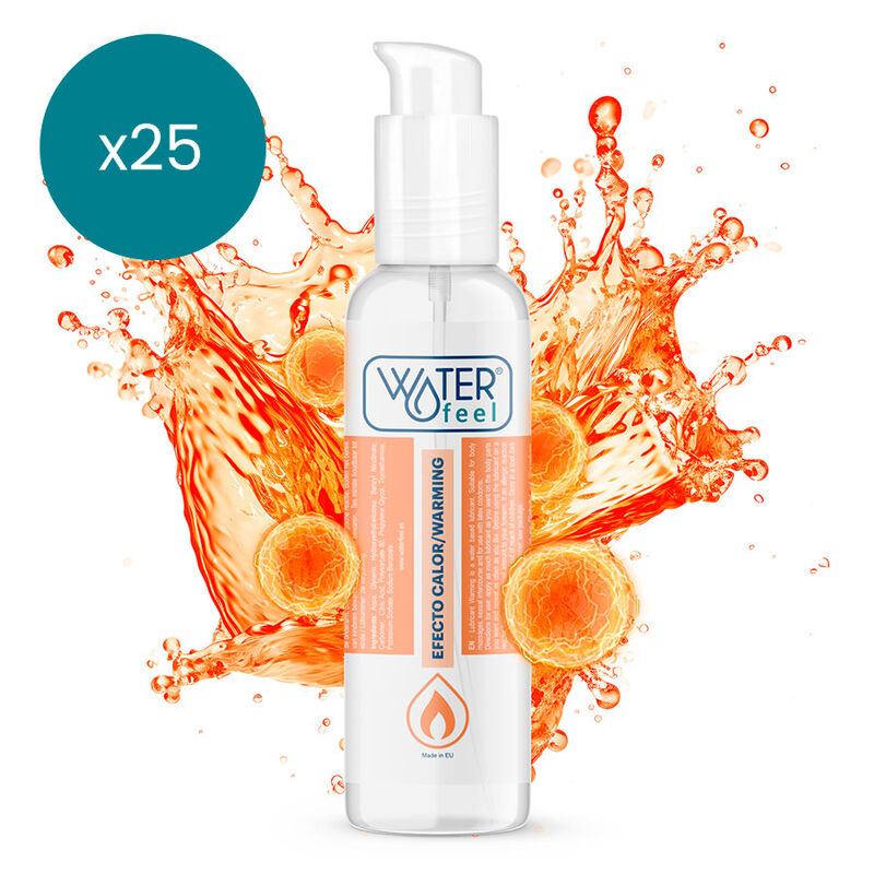 WATERFEEL - LUBRIFIANT EFFET CHALEUR 150 ML PACK 25 UNITÉS