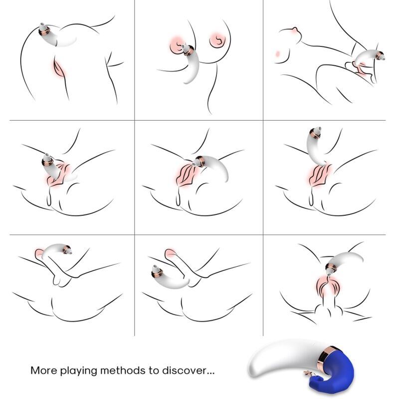 ARMONY - SWEETMOON CLITORIS G-SPOT SUCTION BLEU