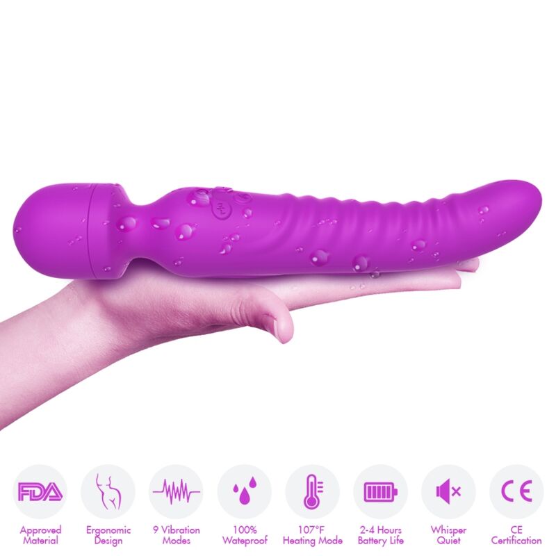 ARMONY - MISSION MASSAGER VIBRATEUR EFFET CHALEUR VIOLET