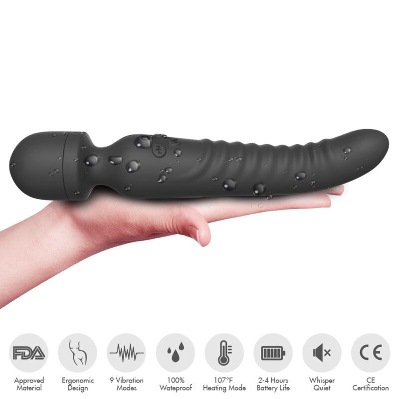 ARMONY - MISSION MASSAGER  VIBRATEUR EFFET CHALEUR NOIR