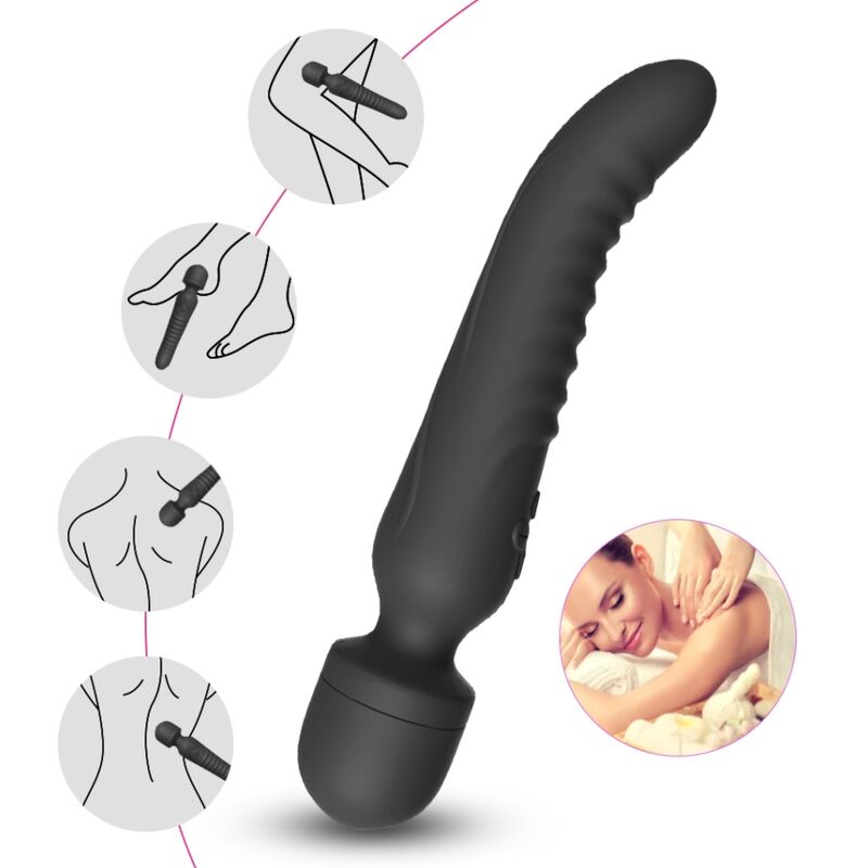 ARMONY - MISSION MASSAGER  VIBRATEUR EFFET CHALEUR NOIR