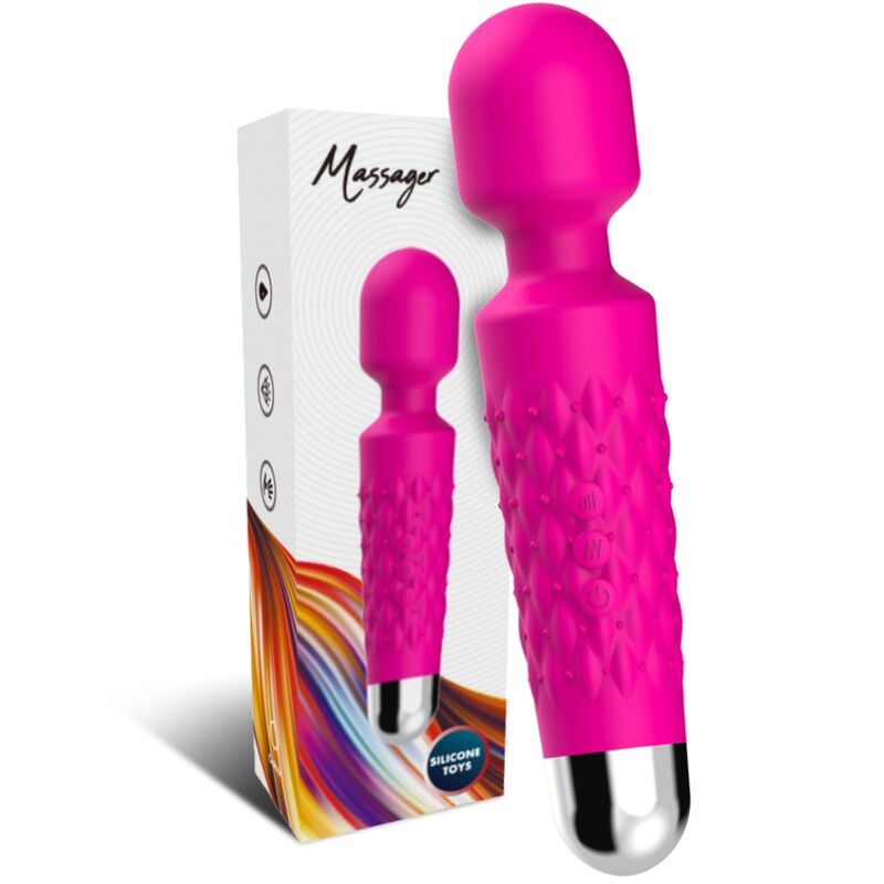 ARMONY - MASSEUR VIBRATEUR POSTMAN TÊTE SUPER FLEXIBLE FUCHSIA