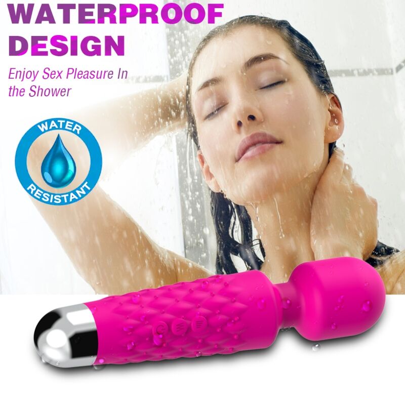 ARMONY - MASSEUR VIBRATEUR POSTMAN TÊTE SUPER FLEXIBLE FUCHSIA
