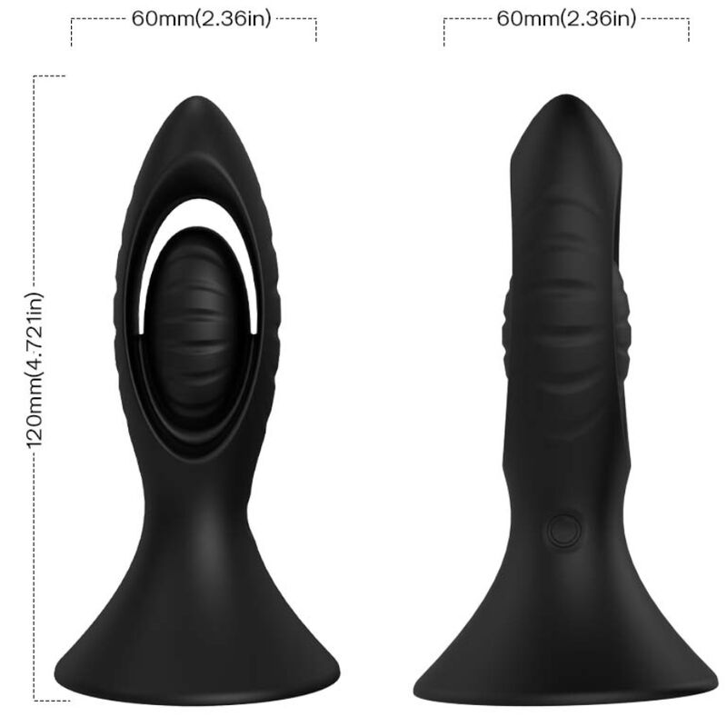 ARMONY - VIBRATEUR PLUG ANAL SILICONE NOIR