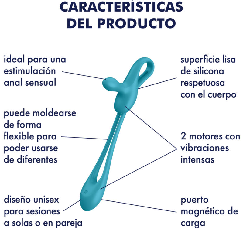 SATISFYER - PLUG PLAY 1 MULTIVIBRATEUR FLEXIBLE