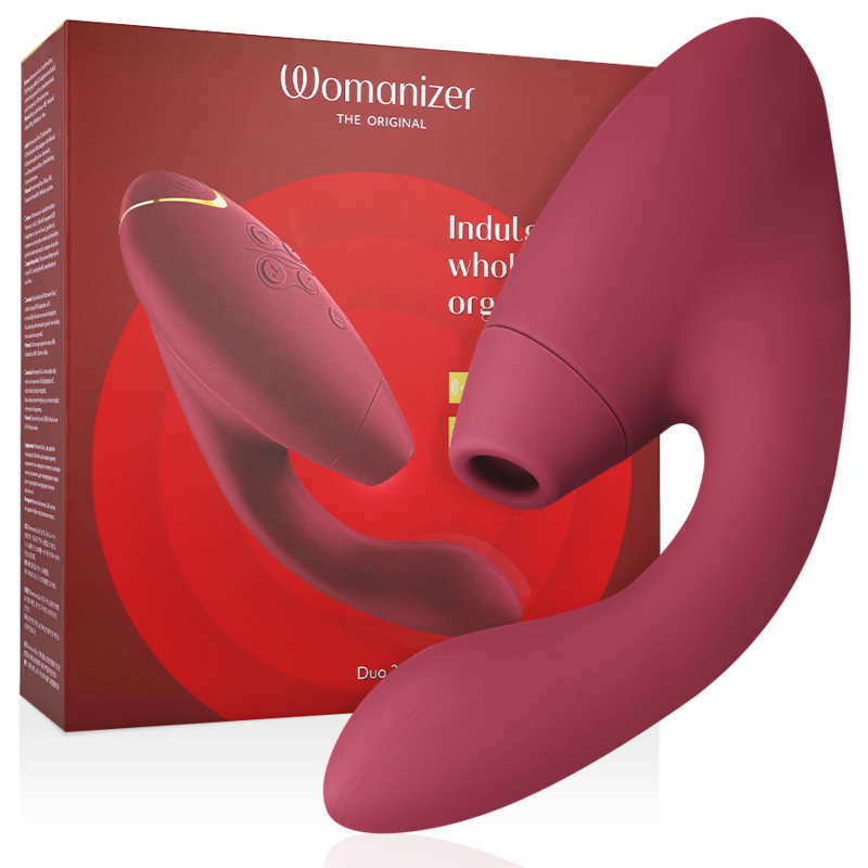 WOMANIZER – DUO 2 STIMULATEUR BORDEAUX