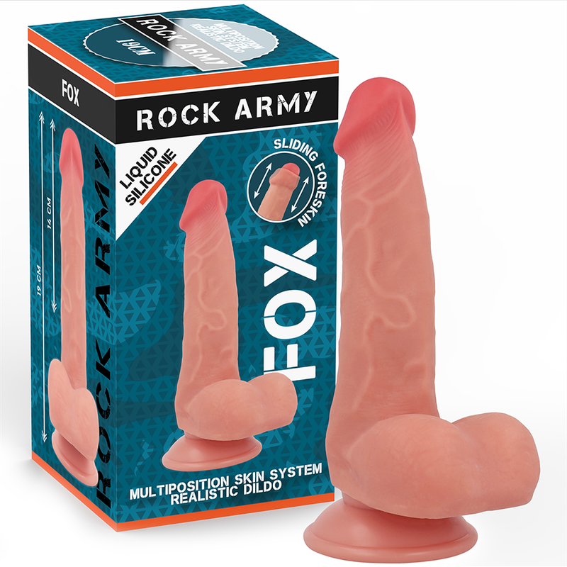 ROCKARMY – RENARD EN SILICONE LIQUIDE 19 CM -O- 3,2 CM