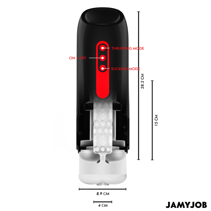 JAMYJOB - MASTURBATEUR VAGIN AUTOMATIQUE PHANTOM 5 MODES DASPIRATION ET DE POUSSE