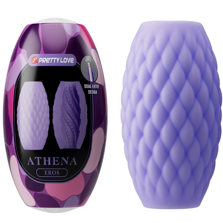 PRETTY LOVE – MASTURBATEUR POUR HOMME EN SILICONE ATHENA EROS VIOLET