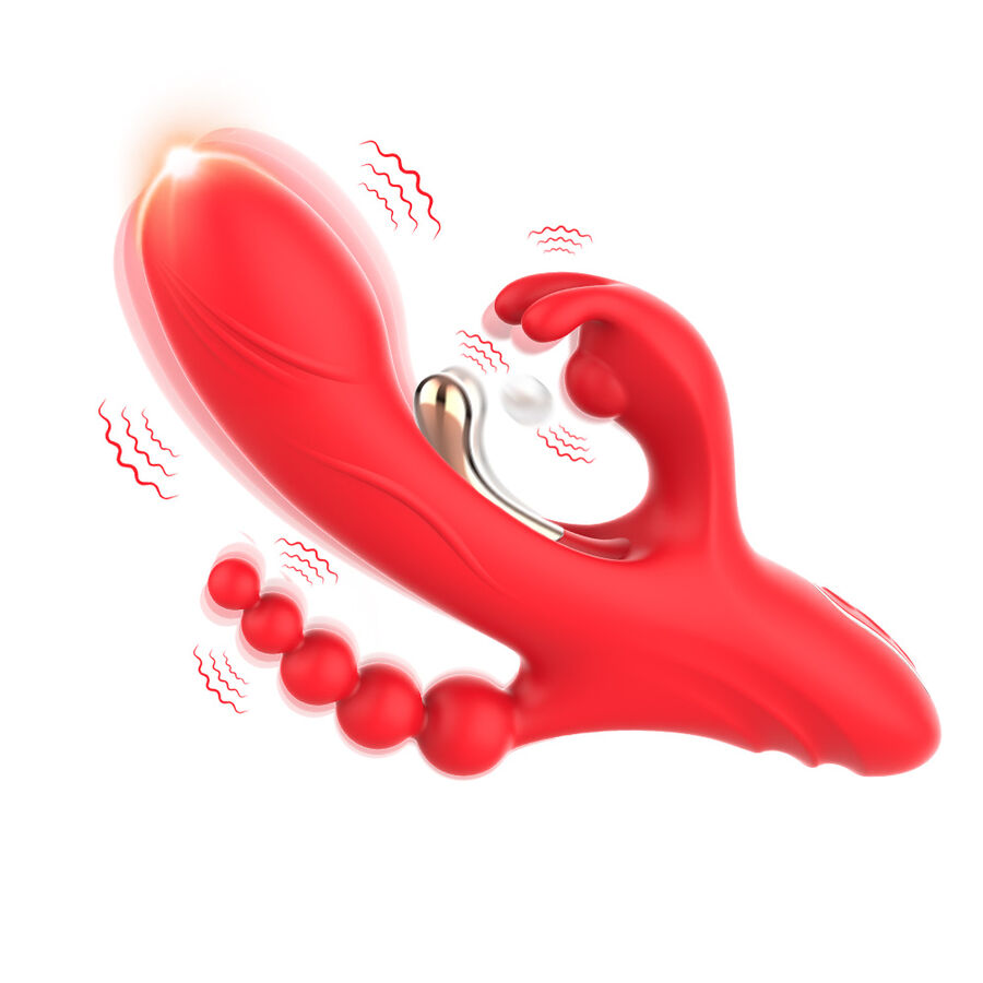 ARMONY - STIMULATEUR DE POINT G ET DE CLITORIS VIBRATEUR ROUGE