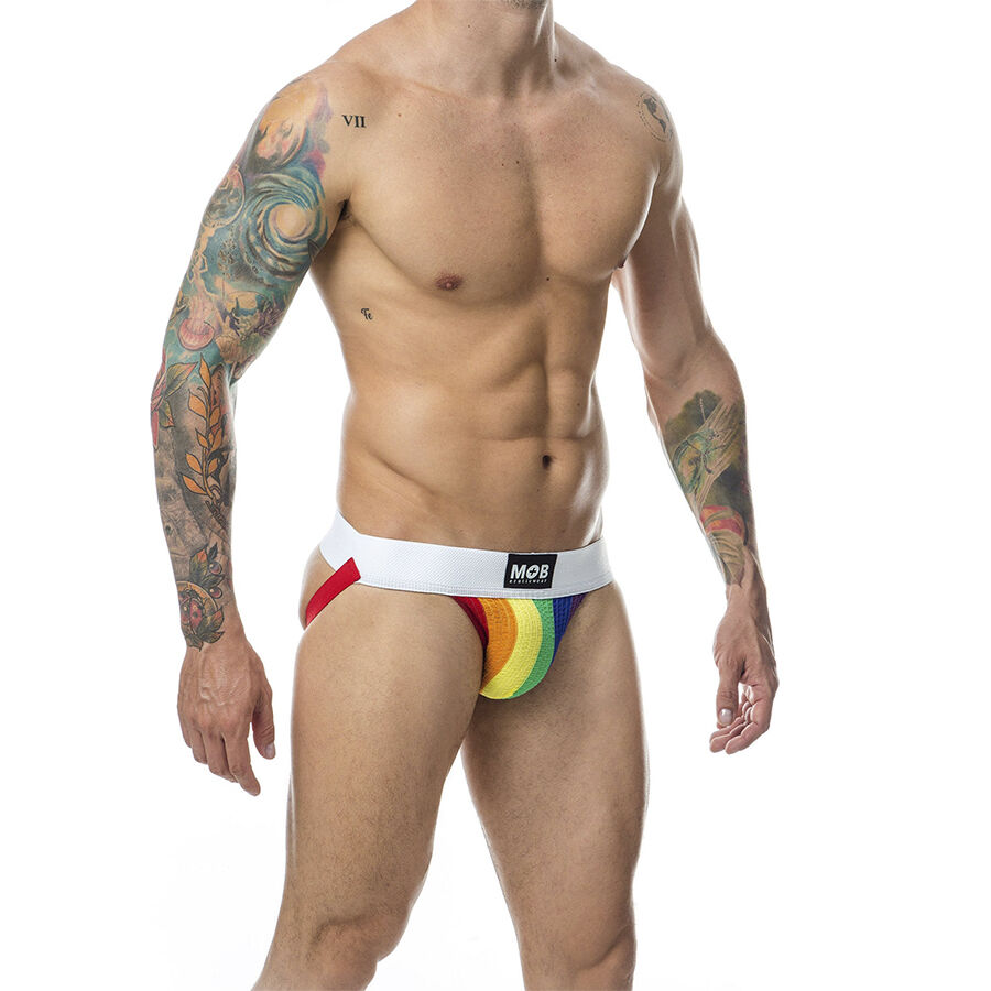 MOB - JOCK CLASICO STRIPE RAINBOW TALLA S