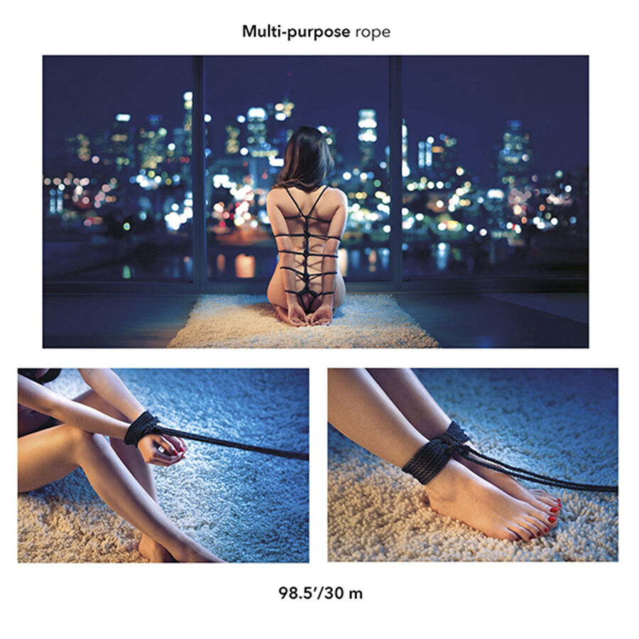 CALEXOTICS - SCANDAL CORDE BDSM NOIRE 30 M