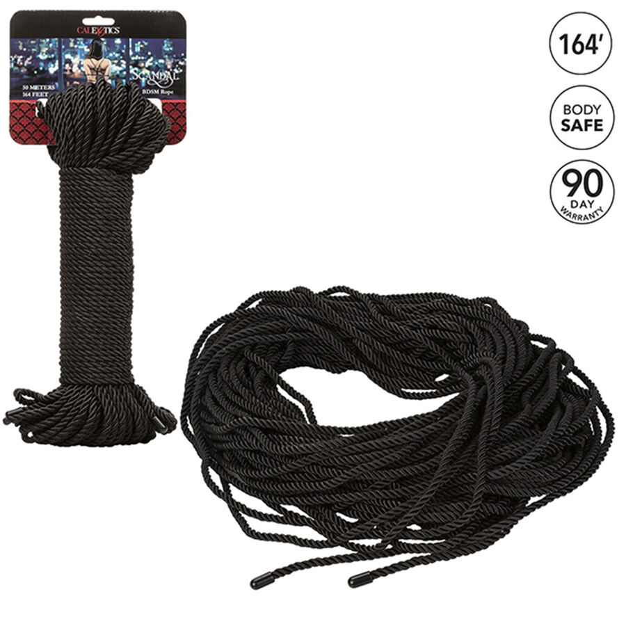 CALEXOTICS - SCANDAL CORDE BDSM NOIRE 50 M