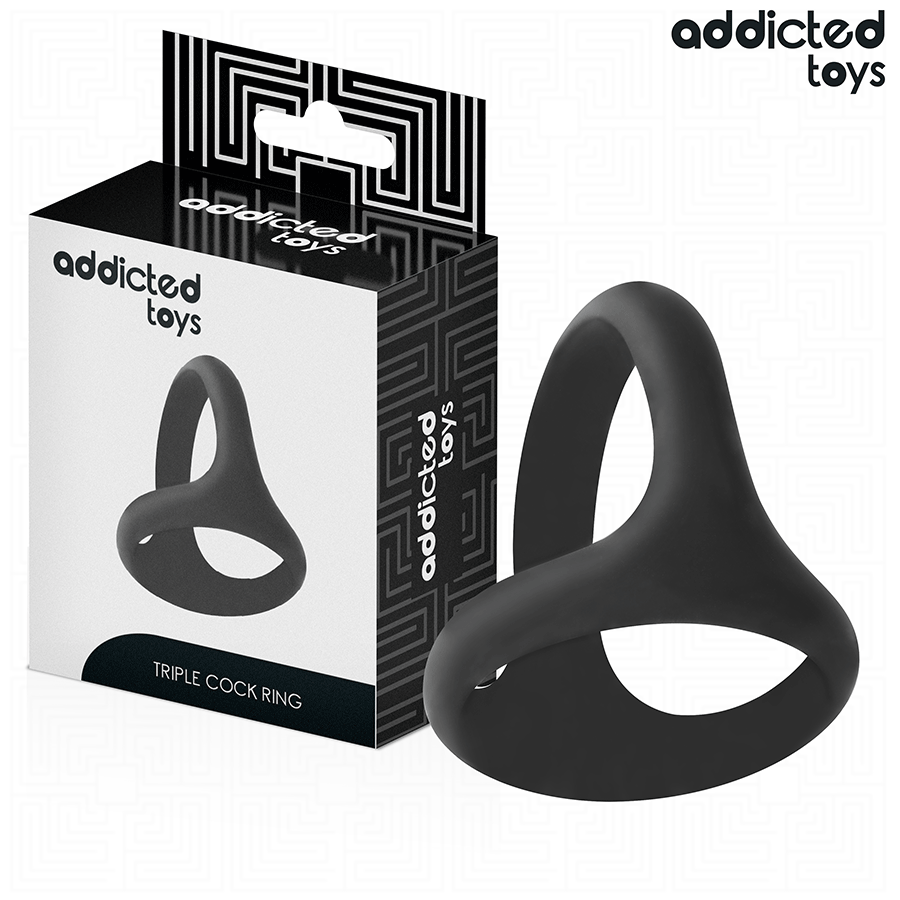 ADDICTED TOYS – ANNEAU PÉNIS TRIPLE ÉPAIS