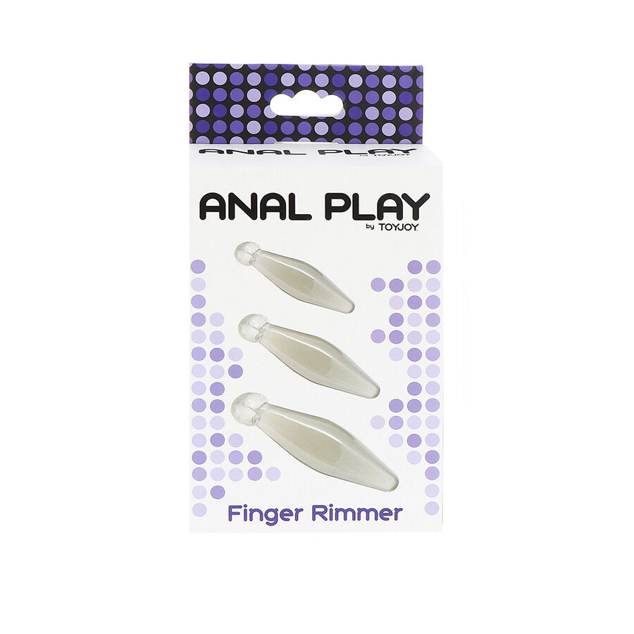 TOYJOY - JEU ANAL FINGER RIMMER 3 PIÈCES TRANSPARENT