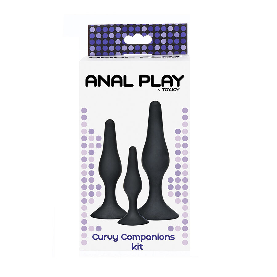 TOYJOY - Plug anal CURVY COMPANIONS 3 pièces Noir