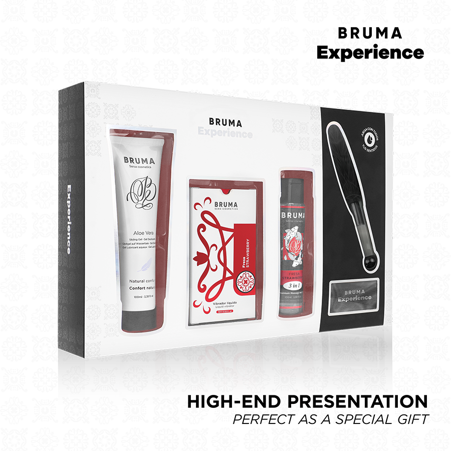 BRUMA XPERIENCE - KIT TENTATION VIBRO-ORGASMIQUE À LA FRAISE DOUCE