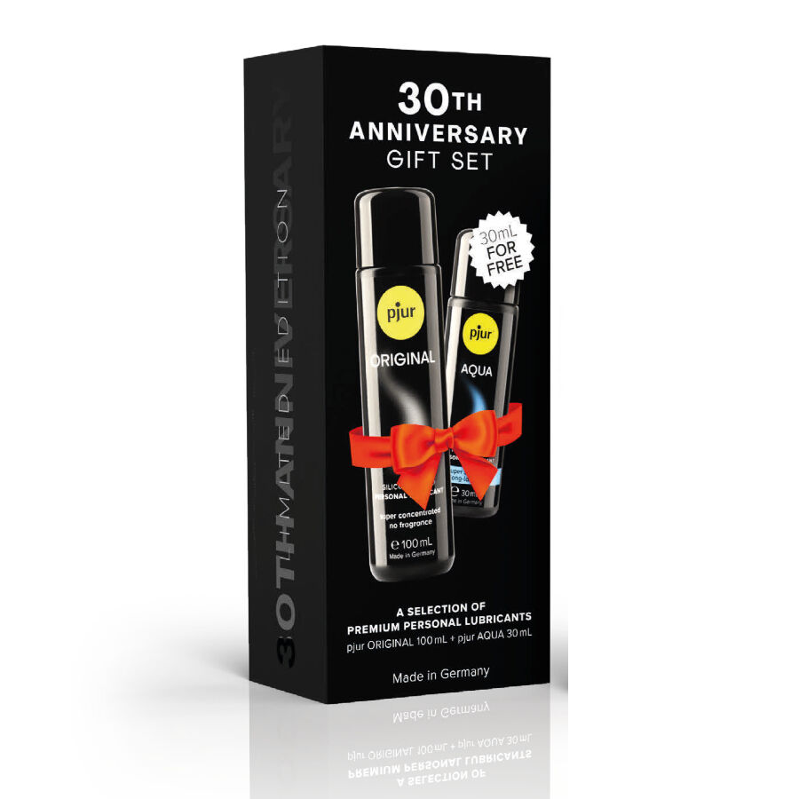 PJUR - COFFRET 30E ANNIVERSAIRE PJUR ORIGINAL 100 ML + PJUR AQUA 30 ML EN CADEAU