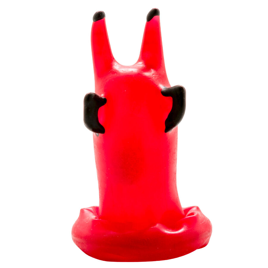 CONDOMERIE - PRÉSERVATIFS FANTAISIE PEINTS À LA MAIN RED DEVIL