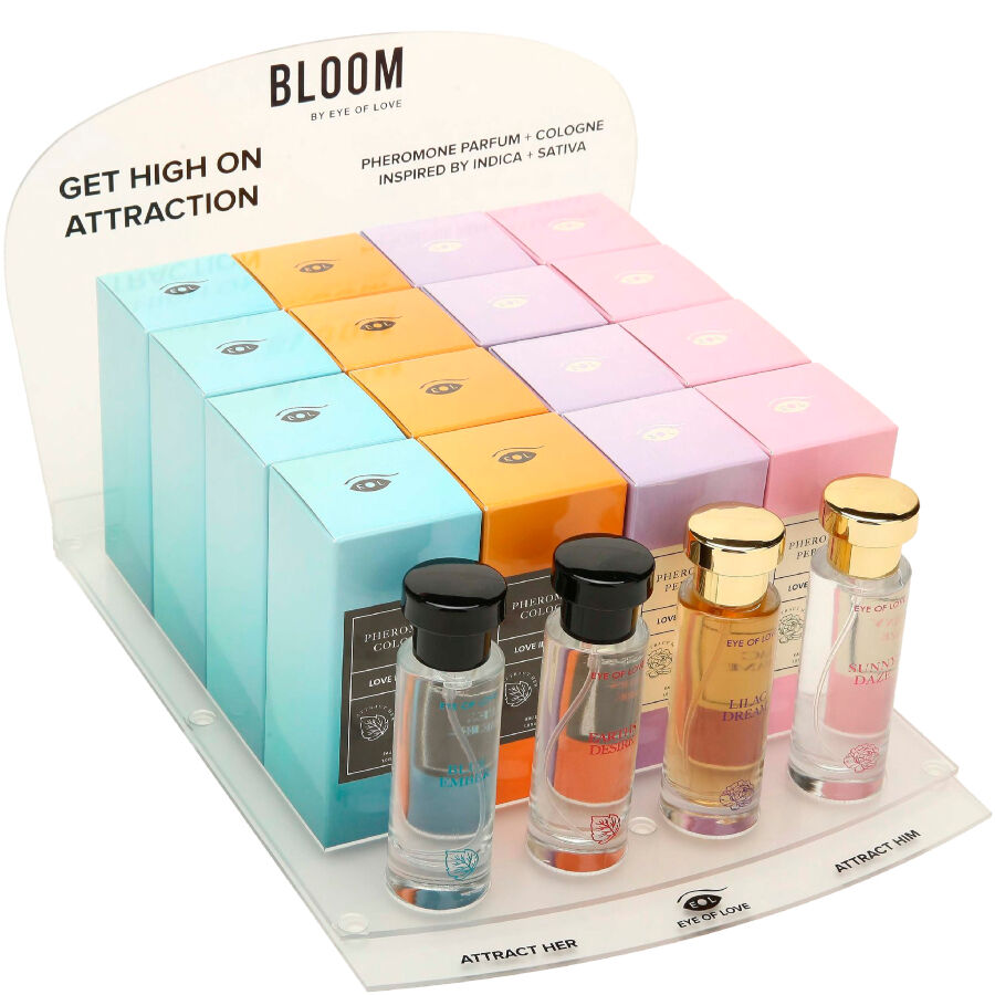 EYE OF LOVE - BLOOM PRÉSENTOIR 4X4 PARFUMS 30 ML