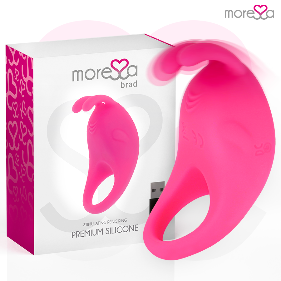MORESSA - BRAD PREMIUM SILICONE RECHARGEABLE ROSE