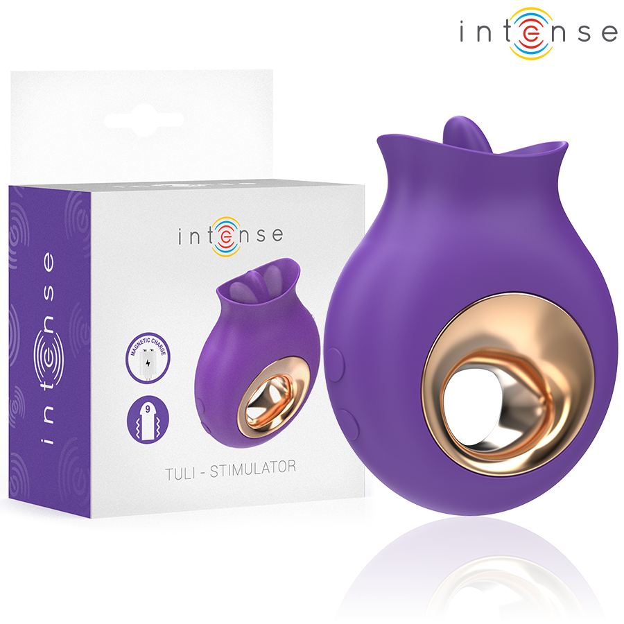 INTENSE – TULI STIMULATEUR CLITORIS 9 VIBRATIONS  9 OSCILLATIONS VIOLET