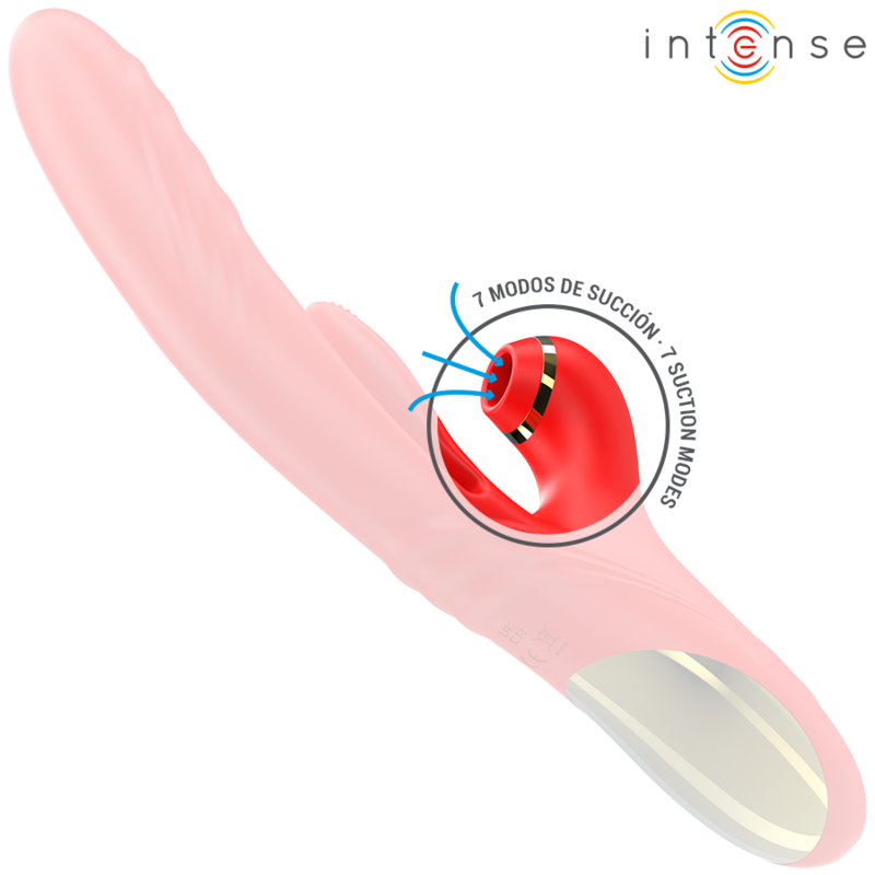 INTENSE - KAROL VIBRATEUR MULTIFONCTION POUSSÉE  STIMULATION  ONDES STIMULANTES ROUGE