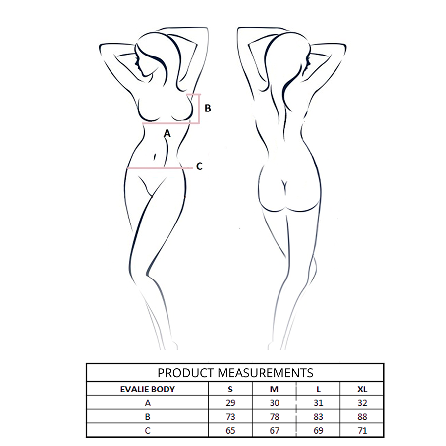 PASSION - BODY EVALIE NOIR L/XL