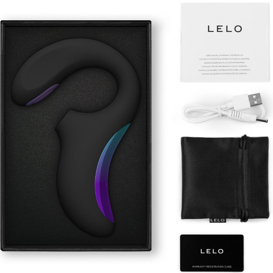 LELO - ENIGMA DOUBLE VIBRATEUR SONIC POINT G NOIR