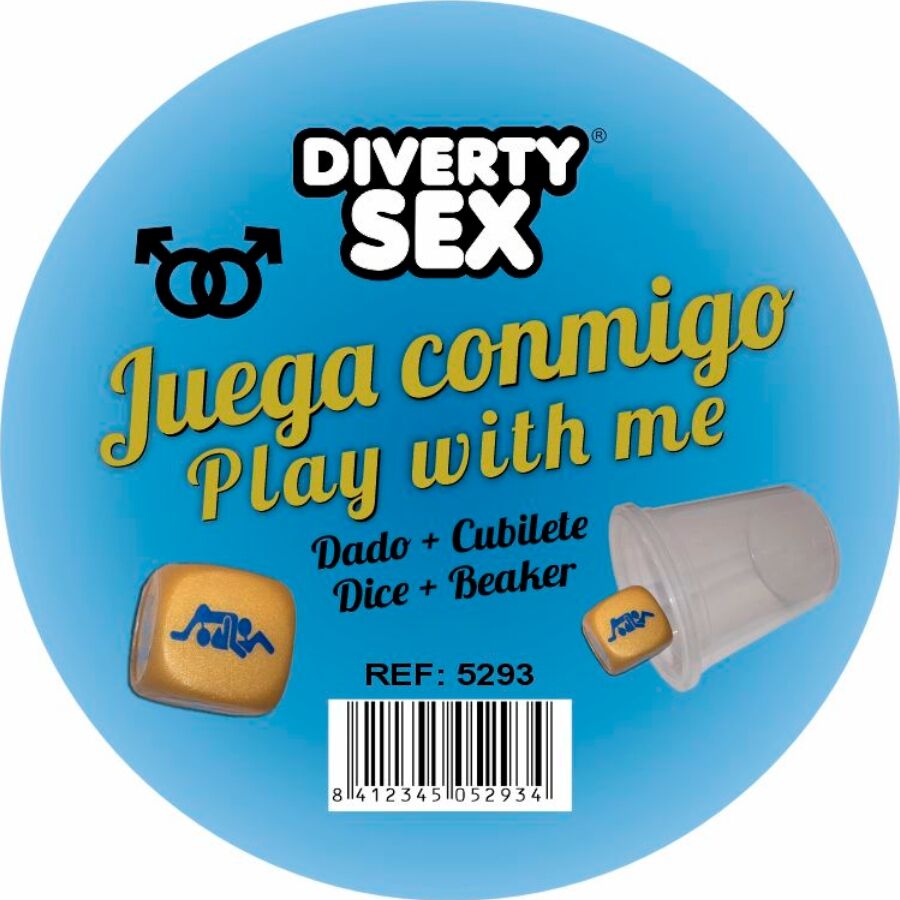 DIABLO PICANTE - DÉ DUR DORÉ AVEC POSITIONS HOMMES ET CUBE