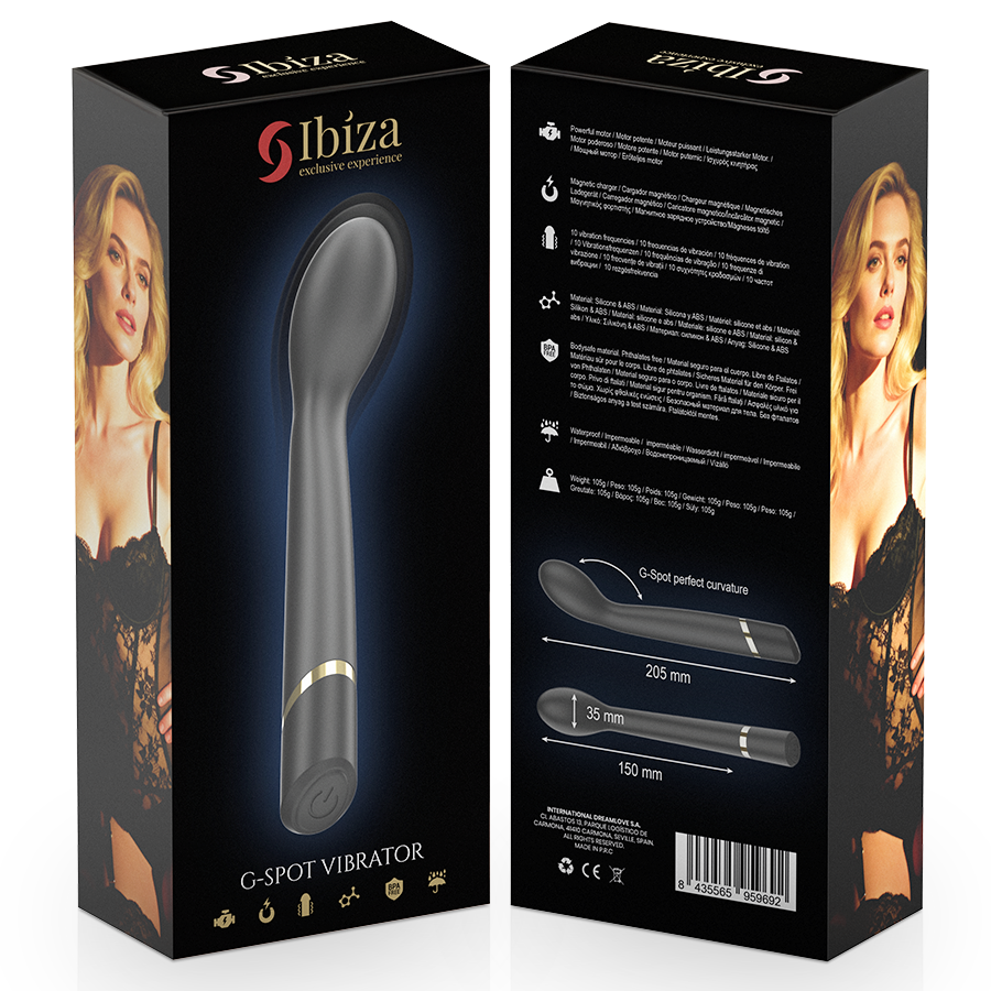 IBIZA - VIBRATEUR POINT G 10 VIBRATIONS RECHARGEABLE
