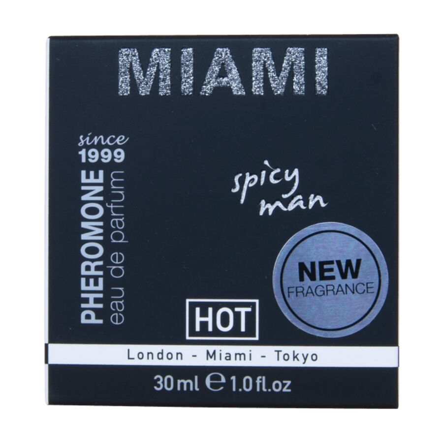 HOT - PARFUM AUX PHÉROMONES MIAMI SPICY MAN 30 ML