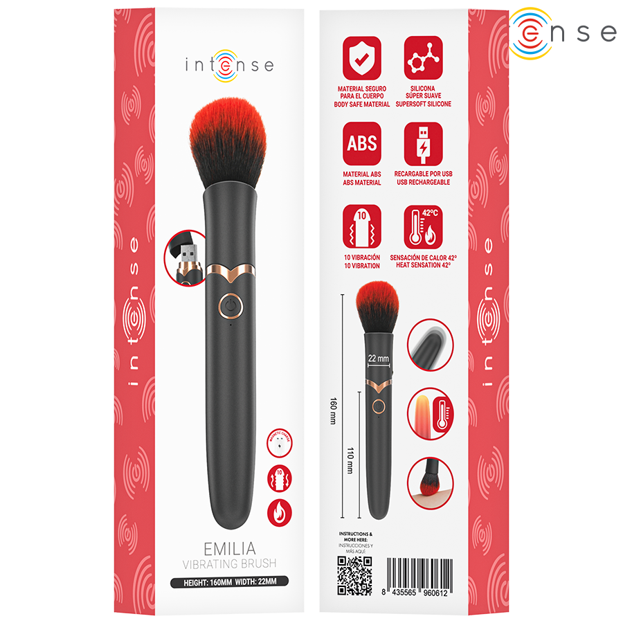 INTENSE - BROSSE VIBRANTE EMILIA 10 VIBRATIONS 16 CM