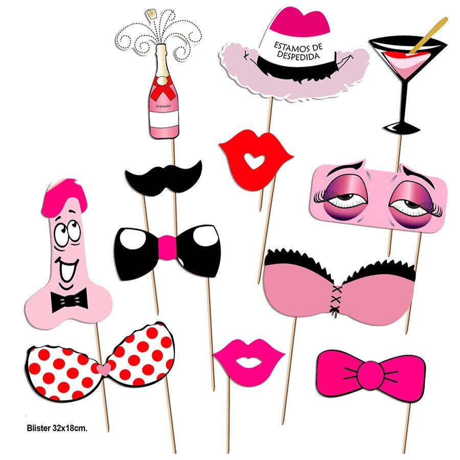 DIABLO PICANTE - PHOTOCALL PARTY SET MODÈLE 1 - 12 UNITÉS