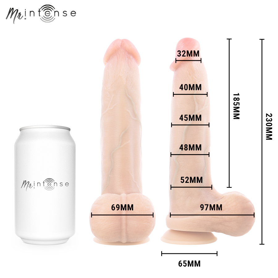 MR INTENSE - BRUCE L GODEMICHET EN SILICONE 23 CM -Ø- 5,2 CM