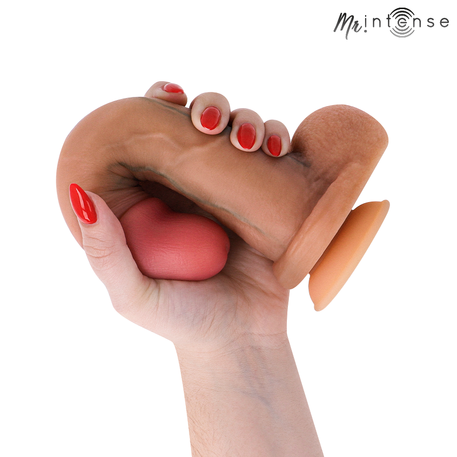 MR INTENSE - GARY L PÉNIS EN SILICONE ULTRA-RÉALISTE AVEC TESTICULES 23 CM - Ø 4,7 CM