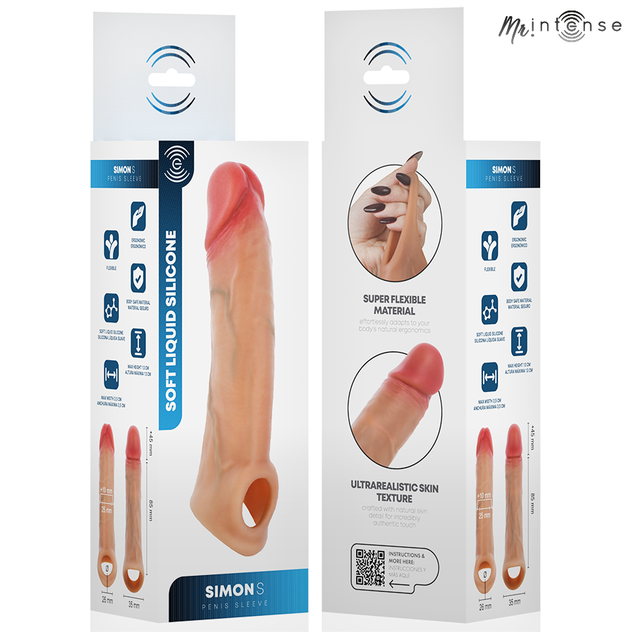 MR INTENSE - SIMON S PROTECTION PÉNALE EN SILICONE 13 CM -Ø- 4 CM